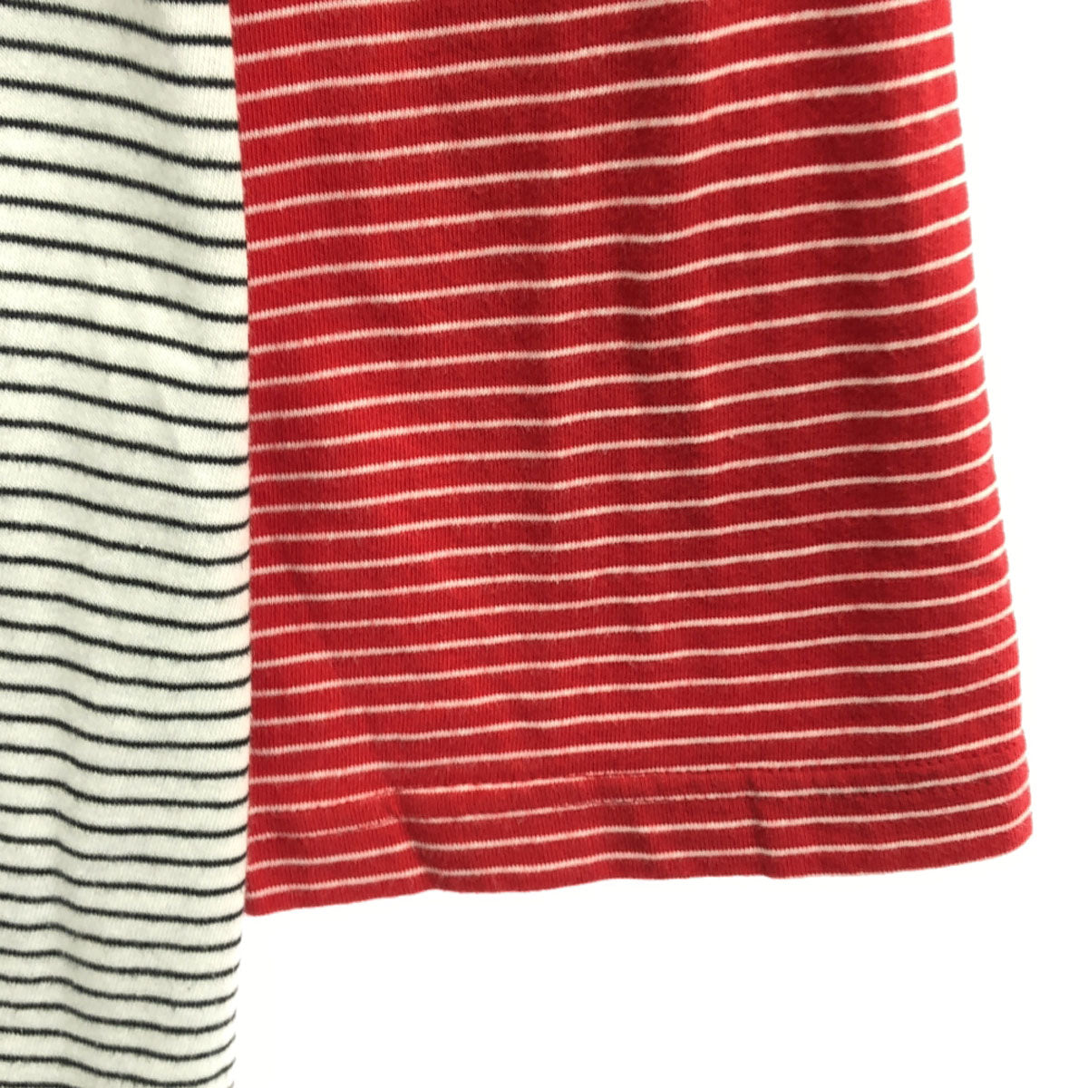 ADERERROR アーダーエラー ボーダー柄 7分袖 カットソー 3 ホワイト レディース