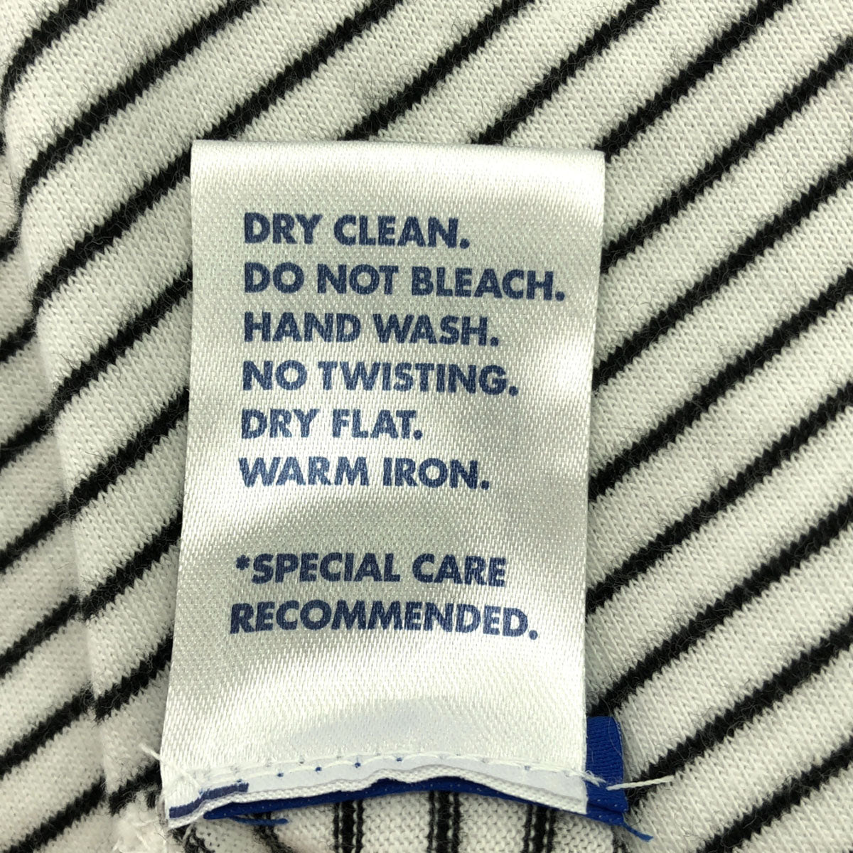 ADERERROR アーダーエラー ボーダー柄 7分袖 カットソー 3 ホワイト レディース