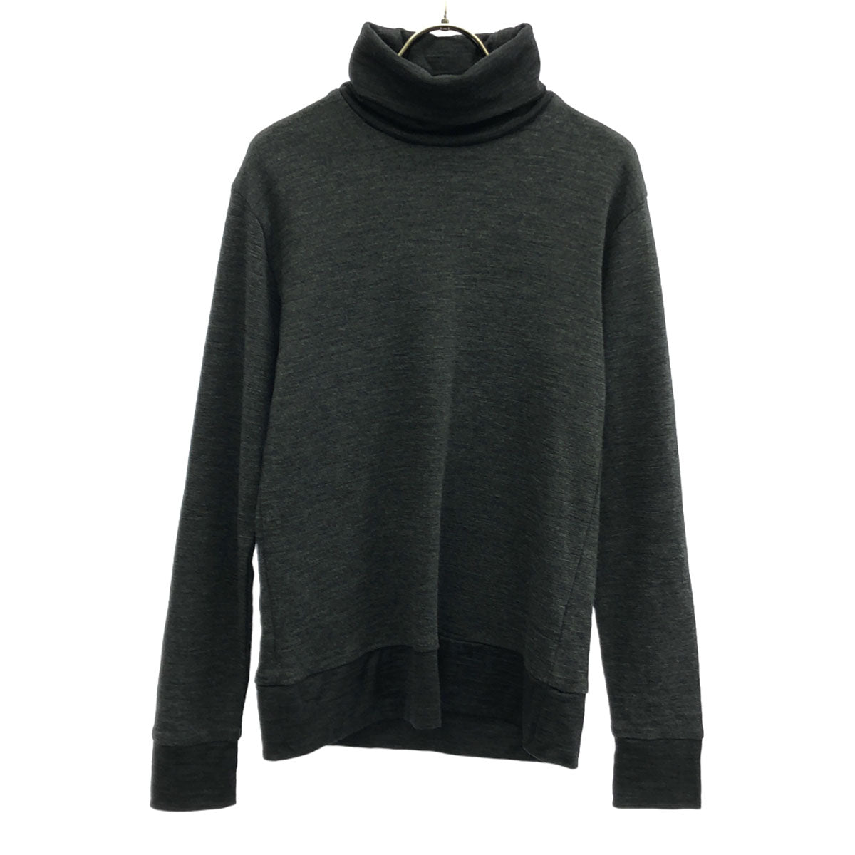 N.HOOLYWOOD エヌハリウッド 日本製 ウール100% 長袖 タートルネック ニット 38 グレー メンズ