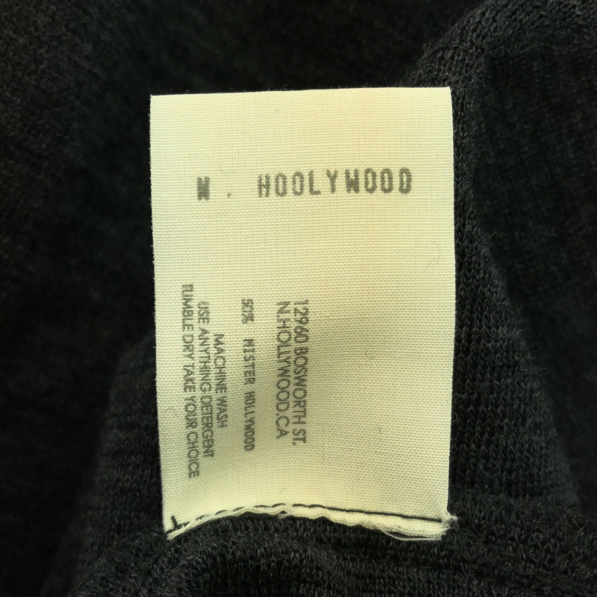 N.HOOLYWOOD エヌハリウッド 日本製 ウール100% 長袖 タートルネック ニット 38 グレー メンズ