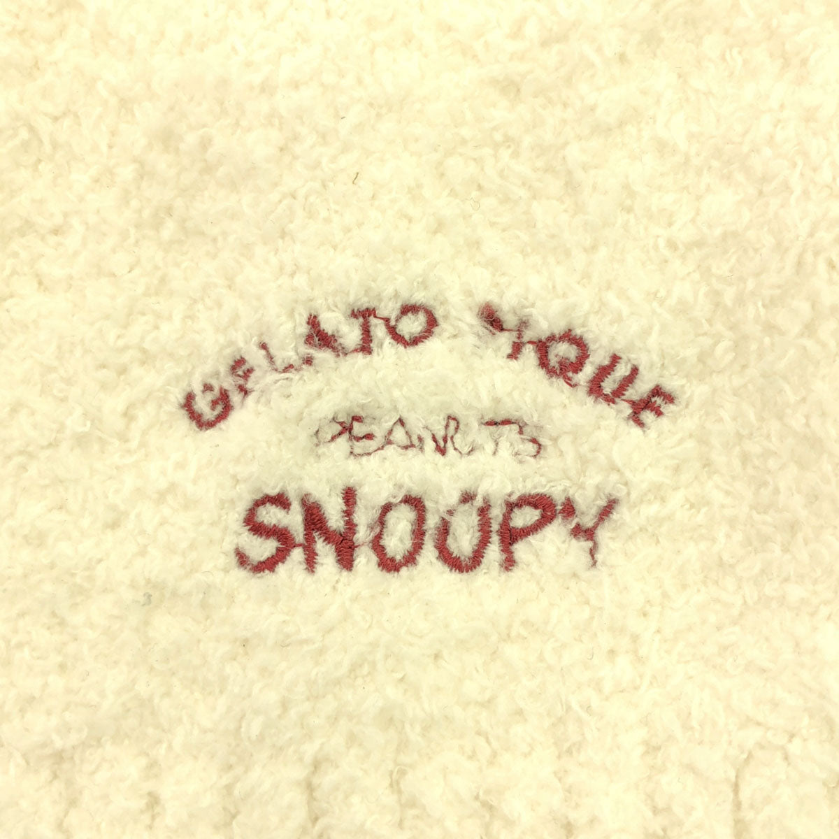 未使用 gelato pique ジェラートピケ スヌーピー 長袖 SNOOPY JQDショール カーディガン F ホワイト ジェラピケ PWNT175011 タグ付き ルームウェア レディース