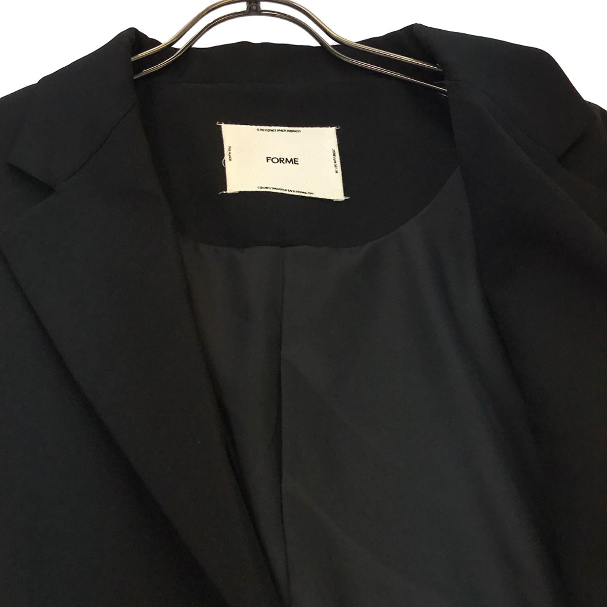 FORME フォルメ テーラードジャケット F ブラック レディース