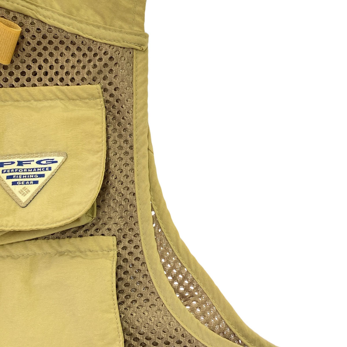 Columbia コロンビア 90s オールド フィッシング ベスト LL ベージュ アウトドア FM1400 PFG メンズ