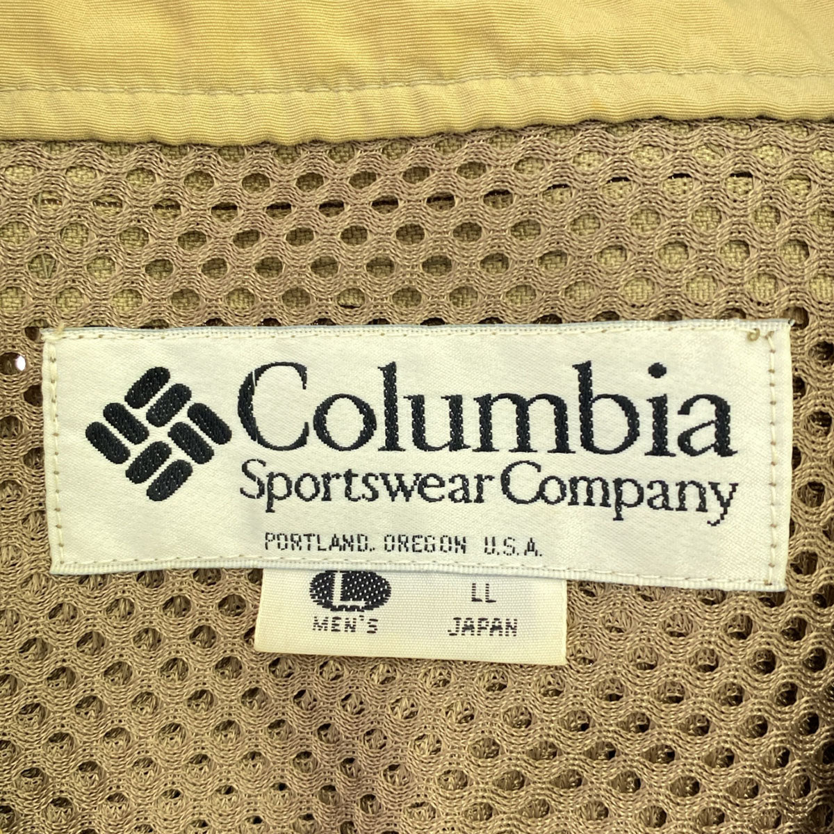 Columbia コロンビア 90s オールド フィッシング ベスト LL ベージュ アウトドア FM1400 PFG メンズ