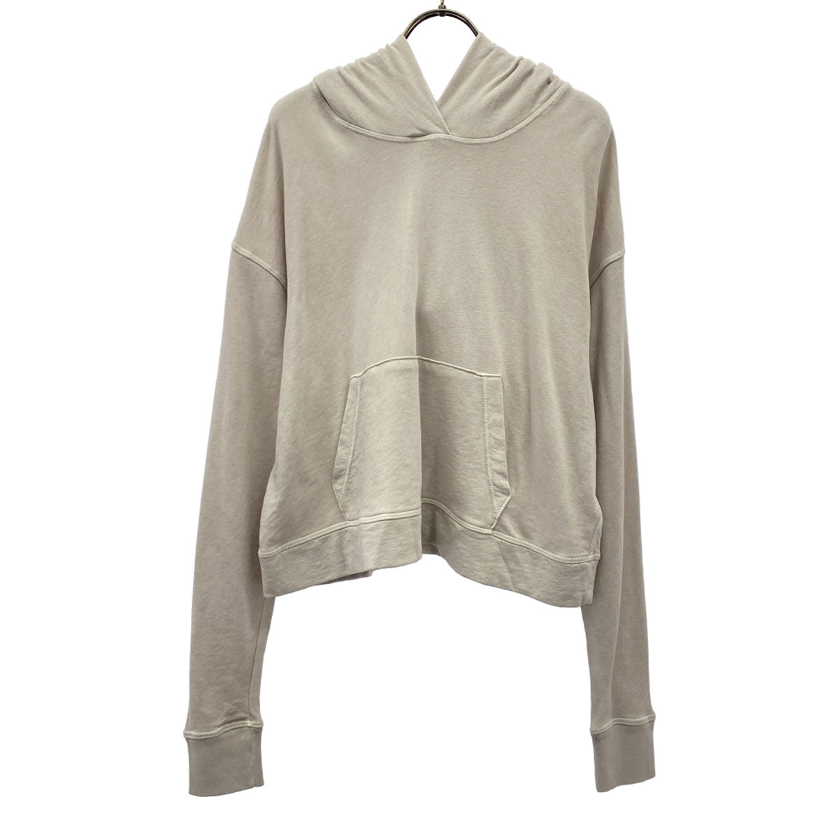 未使用 JAMES PERSE ジェームスパース USA製 未使用 長袖 バックパイル スエット パーカー 1 グレー タグ付き プルオーバー レディース