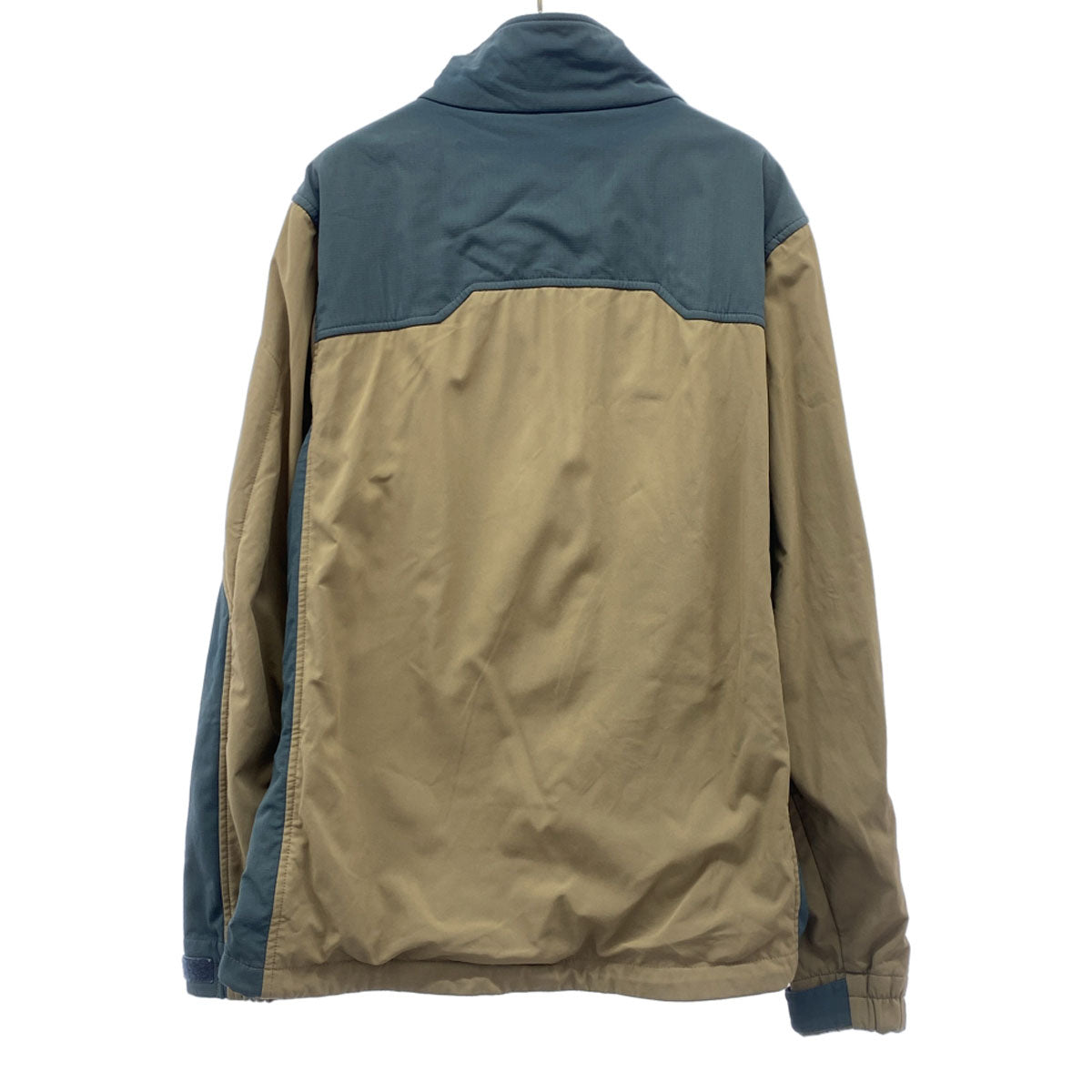 BLACK DIAMOND ブラックダイヤモンド ロゴ刺繍 ジップジャケット M ベージュ系 裏フリース メンズ