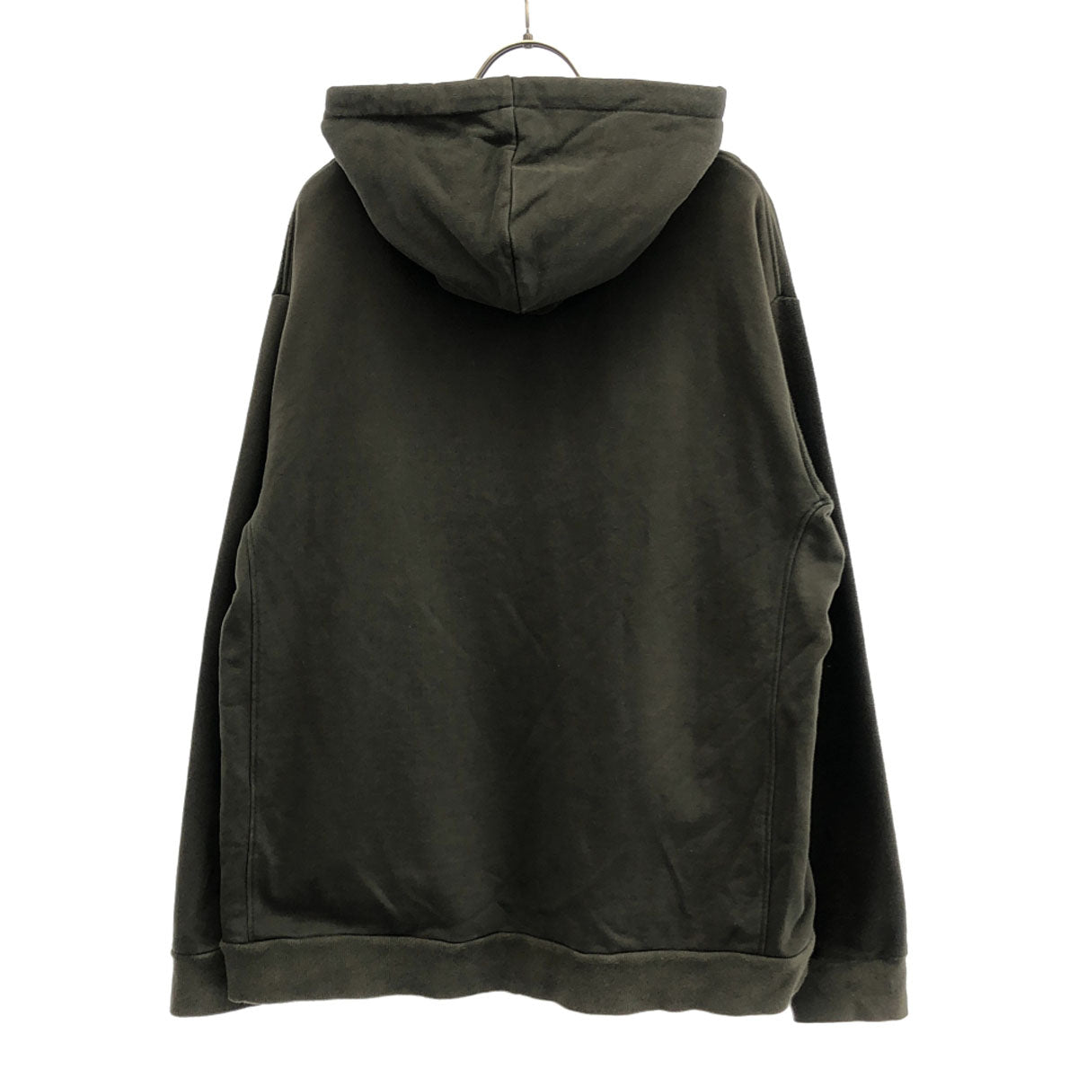 FRED PERRY フレッドペリー 日本製 ロゴ刺繍 長袖 スウェットパーカー L カーキ メンズ