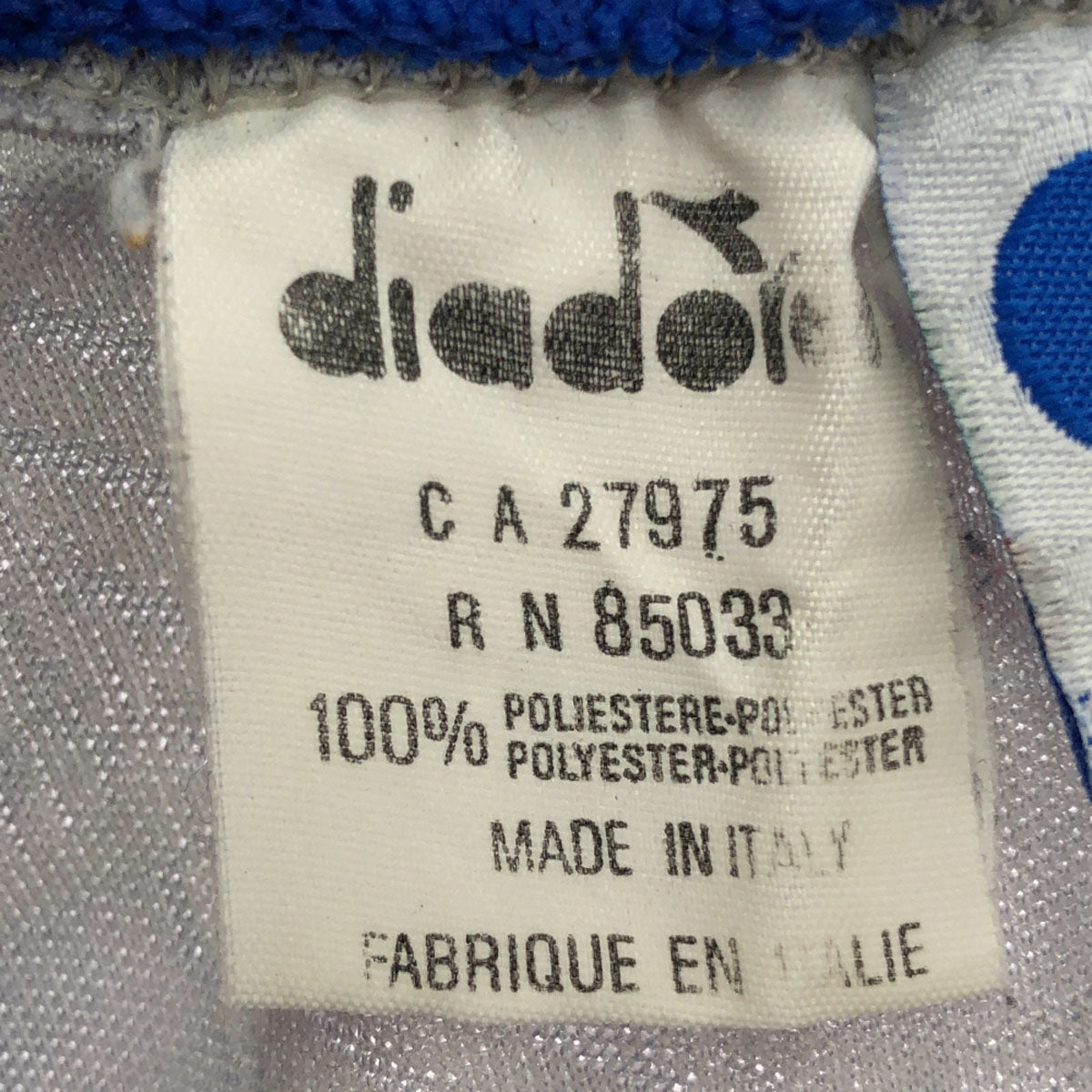 Diadora ディアドラ 90s イタリア代表 オールド サッカー 長袖 キーパー ユニフォーム L グレー系 メンズ