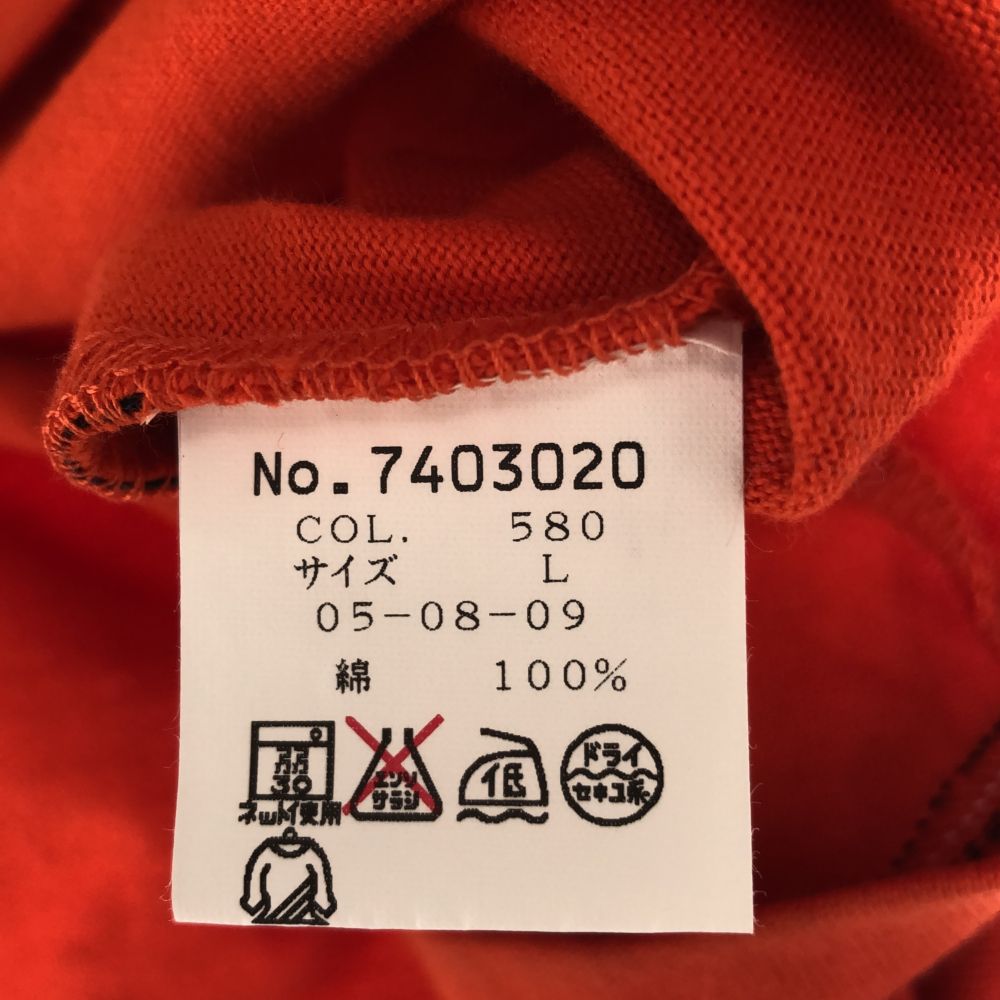 シナコバ 7分袖 Tシャツ L オレンジ SINA COVA カットソー メンズ