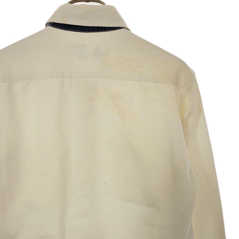 CHALLENGER チャレンジャー 日本製 長袖 コットンシャツ S ホワイト系 メンズ