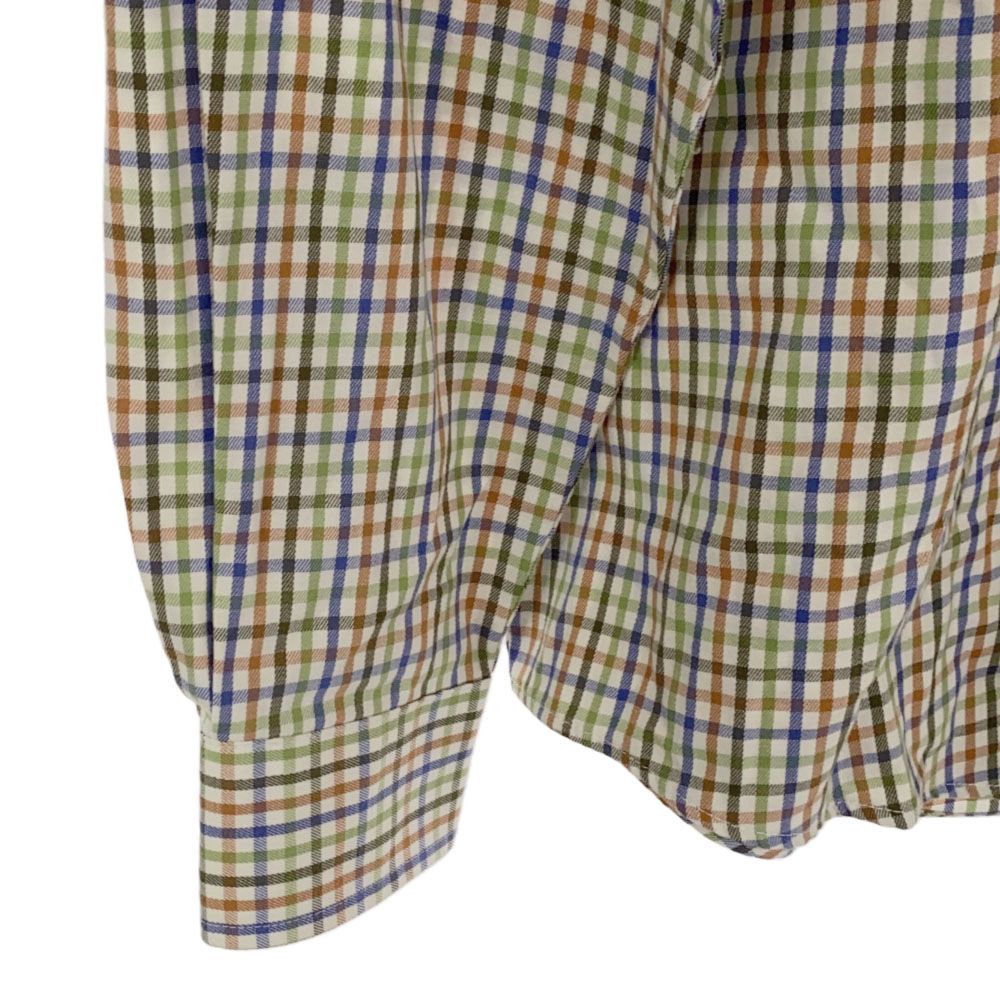 エルエルビーン チェック柄 長袖 ボタンダウンシャツ M L.L.Bean WRINKLE RESISTANT アウトドア メンズ