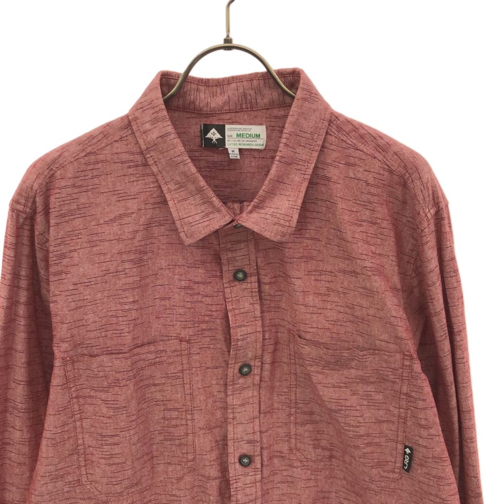 エルアールジー 長袖 シャツ M レッド LRG メンズ