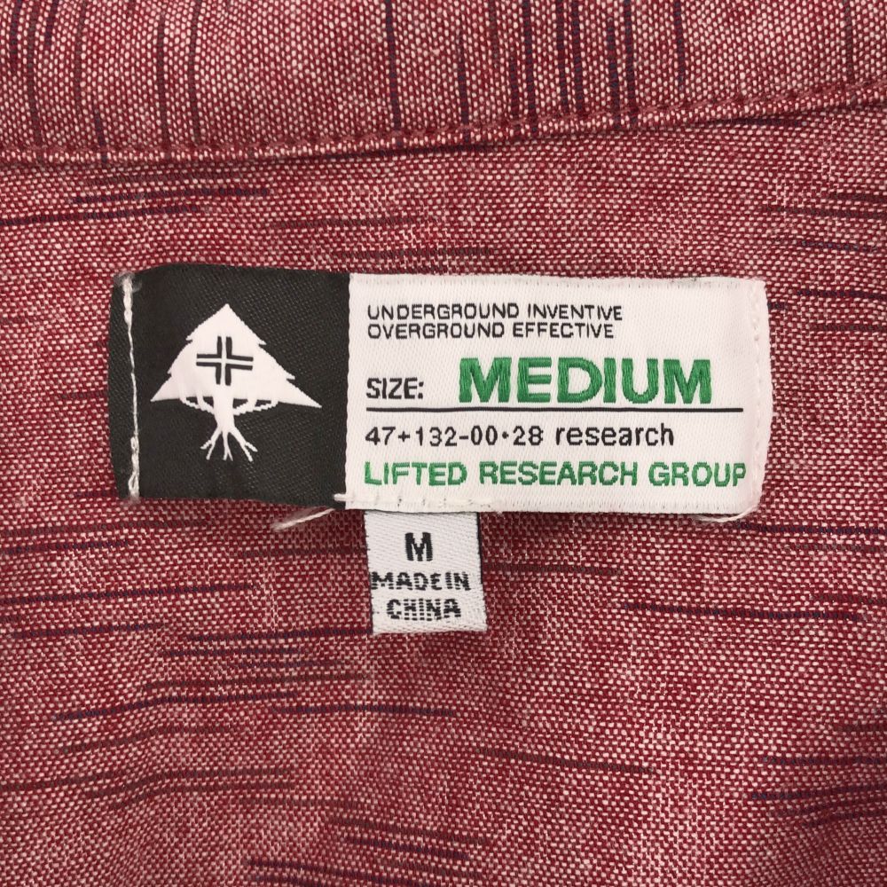 エルアールジー 長袖 シャツ M レッド LRG メンズ