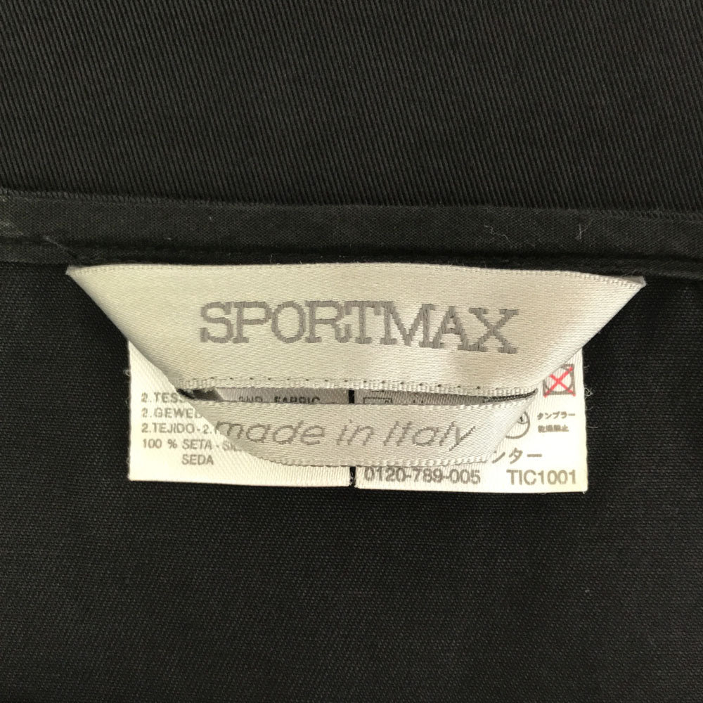 SPORTMAX スポーツマックス イタリア製 ノースリーブ ワンピース 40 ブラック レディース