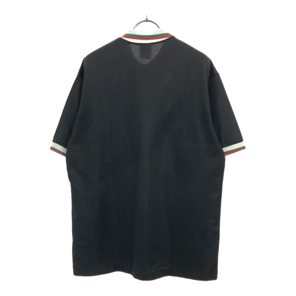 プーマ 90s ヒットユニオン製 半袖 レフリー用 ポロシャツ ブラック系 PUMA オールド ヴィンテージ メンズ