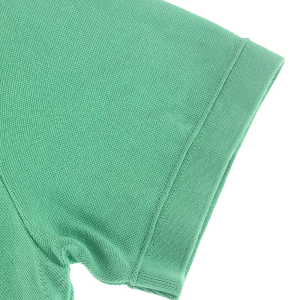 ナイキ ロゴ刺繍 半袖 ポロシャツ L グリーン系 NIKE 鹿の子地 メンズ