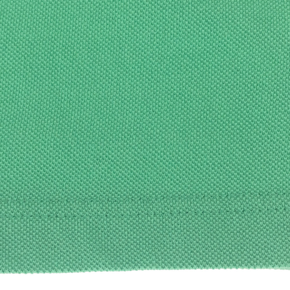 ナイキ ロゴ刺繍 半袖 ポロシャツ L グリーン系 NIKE 鹿の子地 メンズ