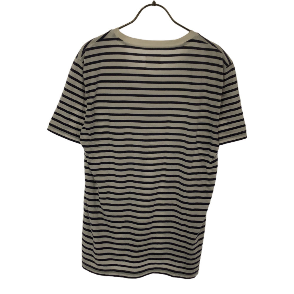 ステュディオス 日本製 ボーダー 半袖 Tシャツ 3 ネイビー×ホワイト STUDIOUS メンズ