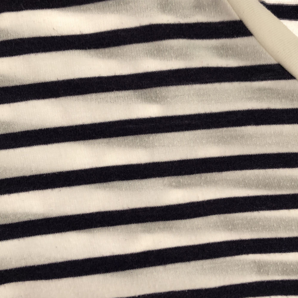 ステュディオス 日本製 ボーダー 半袖 Tシャツ 3 ネイビー×ホワイト STUDIOUS メンズ