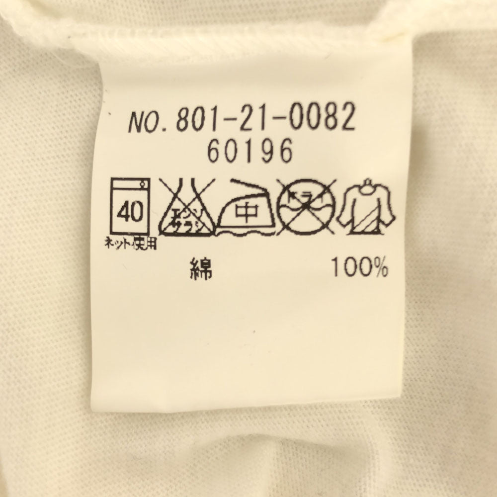 シップス 花 プリント 半袖 Vネック Tシャツ M ホワイト SHIPS レディース