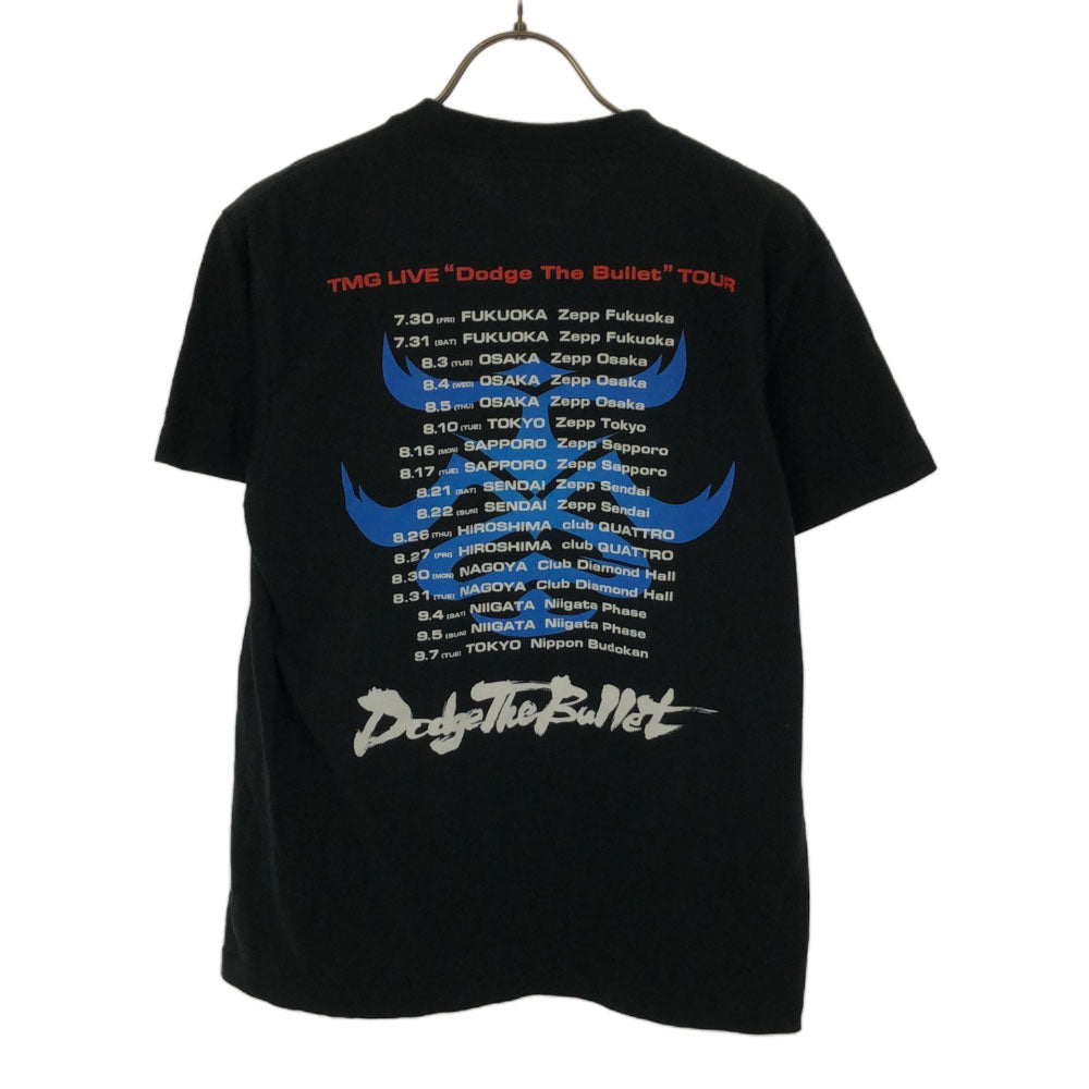 TMG Dodge The Bullet 松本孝弘 2004 ツアー プリント 半袖 Tシャツ S ブラック TMG Dodge The Bullet バンT メンズ