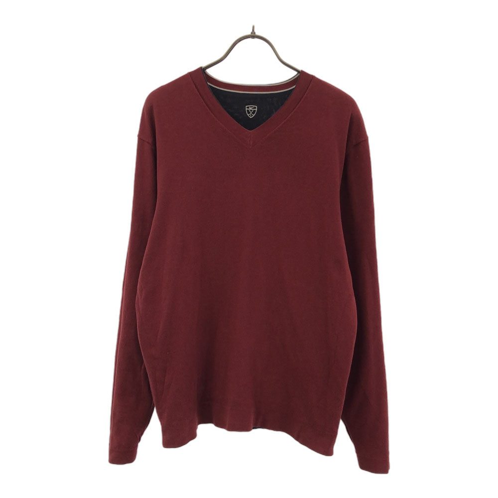 ナイキゴルフ ゴルフ 長袖 リバーシブル トレーナー ブラック×レッド系 NIKE GOLF メンズ