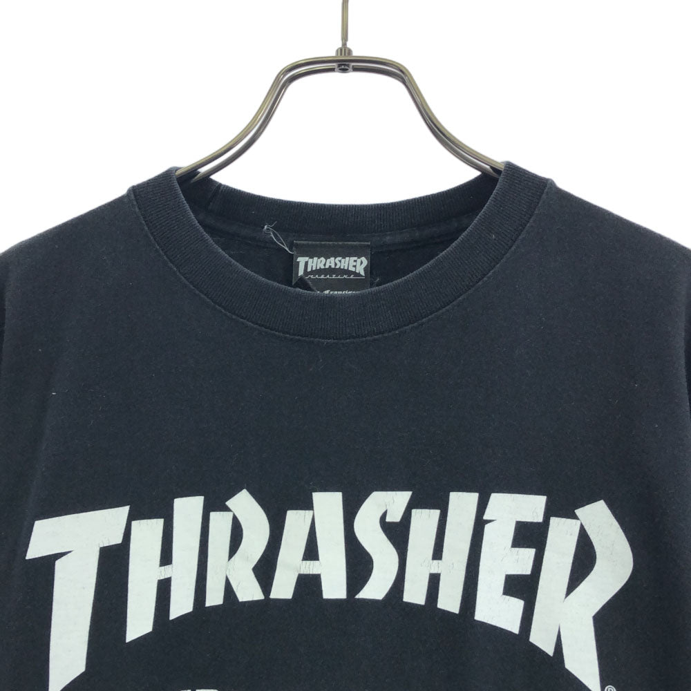 スラッシャー 半袖 Tシャツ M ブラック×ホワイト THRASHER メンズ