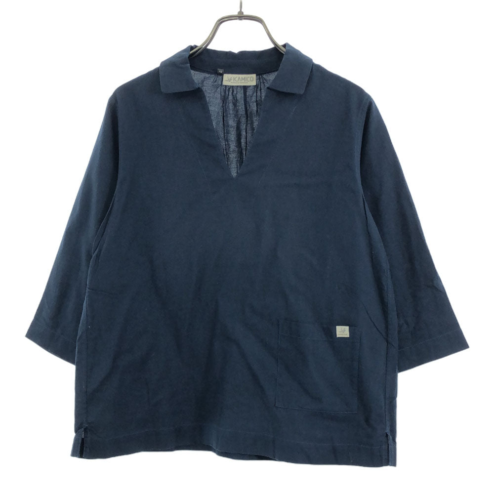 KAMIKO カミコ モンベル 7分袖 カットソー XS ネイビー montbell レディース
