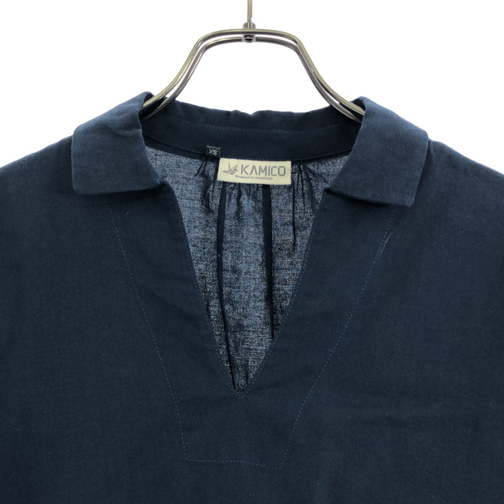 KAMIKO カミコ モンベル 7分袖 カットソー XS ネイビー montbell レディース