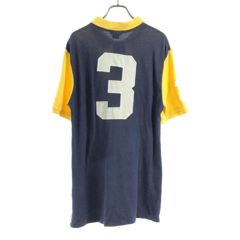 ポロバイラルフローレン ビッグポニー 半袖 ポロシャツ XL(18-20) イエロー Polo by Ralph Lauren 鹿の子地 キッズ