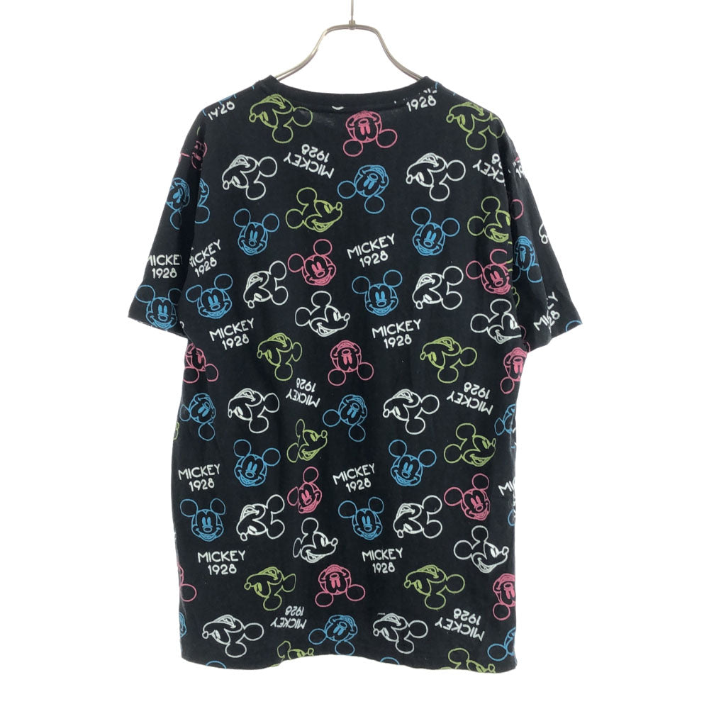 ディズニー ミッキーマウス 半袖 Tシャツ LL ブラック系 Disney メンズ