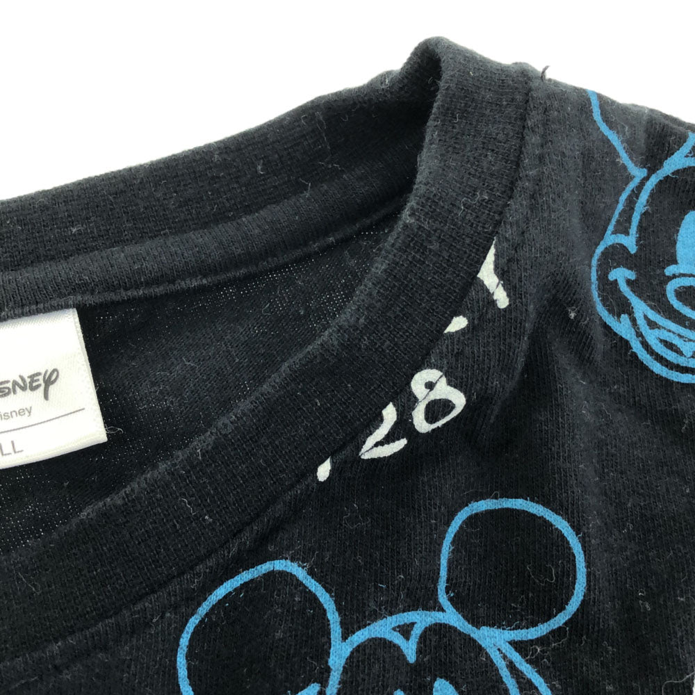 ディズニー ミッキーマウス 半袖 Tシャツ LL ブラック系 Disney メンズ