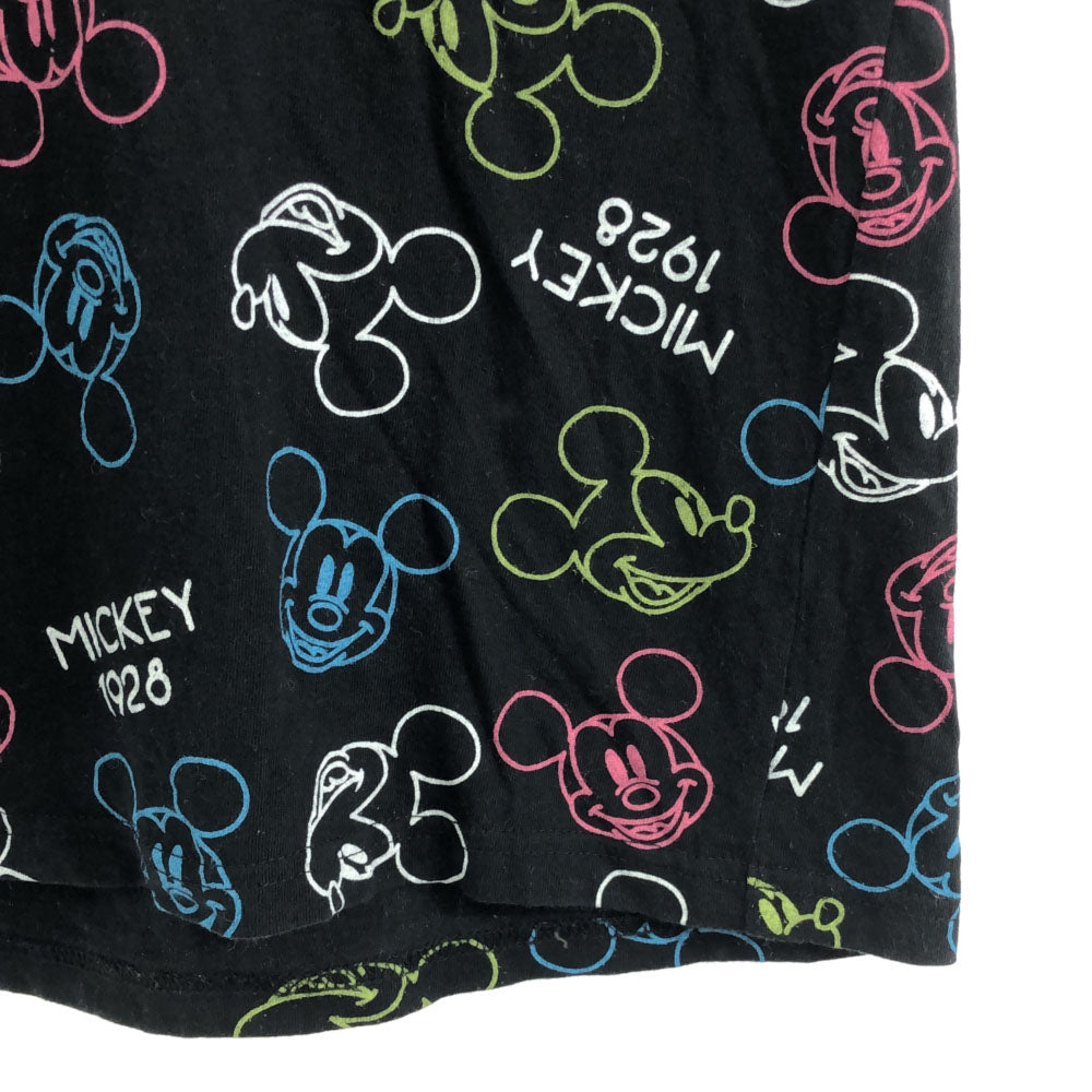 ディズニー ミッキーマウス 半袖 Tシャツ LL ブラック系 Disney メンズ