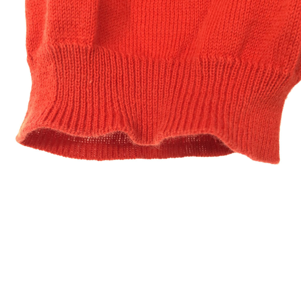 Paul Smith BLACK ポールスミス ブラック 長袖 コットン ニットカーディガン M レッド レディース