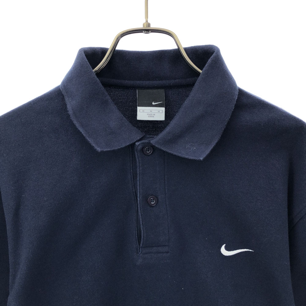 ナイキ 半袖 ポロシャツ M ネイビー NIKE 鹿の子地 メンズ