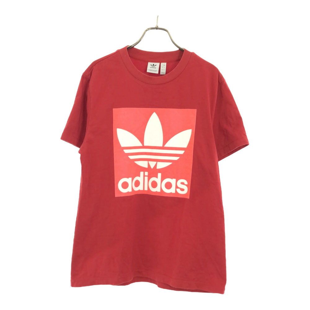 アディダス トレフォイルロゴ 半袖 Tシャツ L レッド adidas メンズ