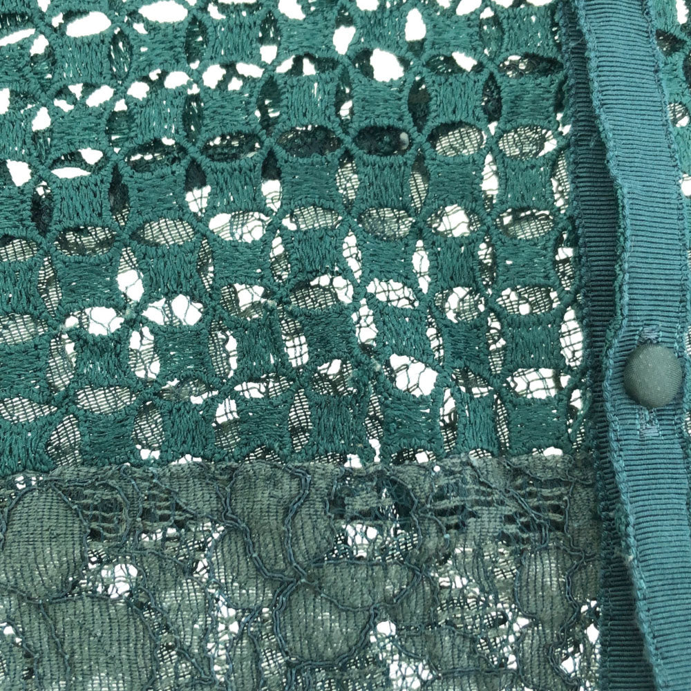 ユナイテッドトウキョウ 日本製 半袖 レース カットソー 1 グリーン UNITED TOKYO レディース