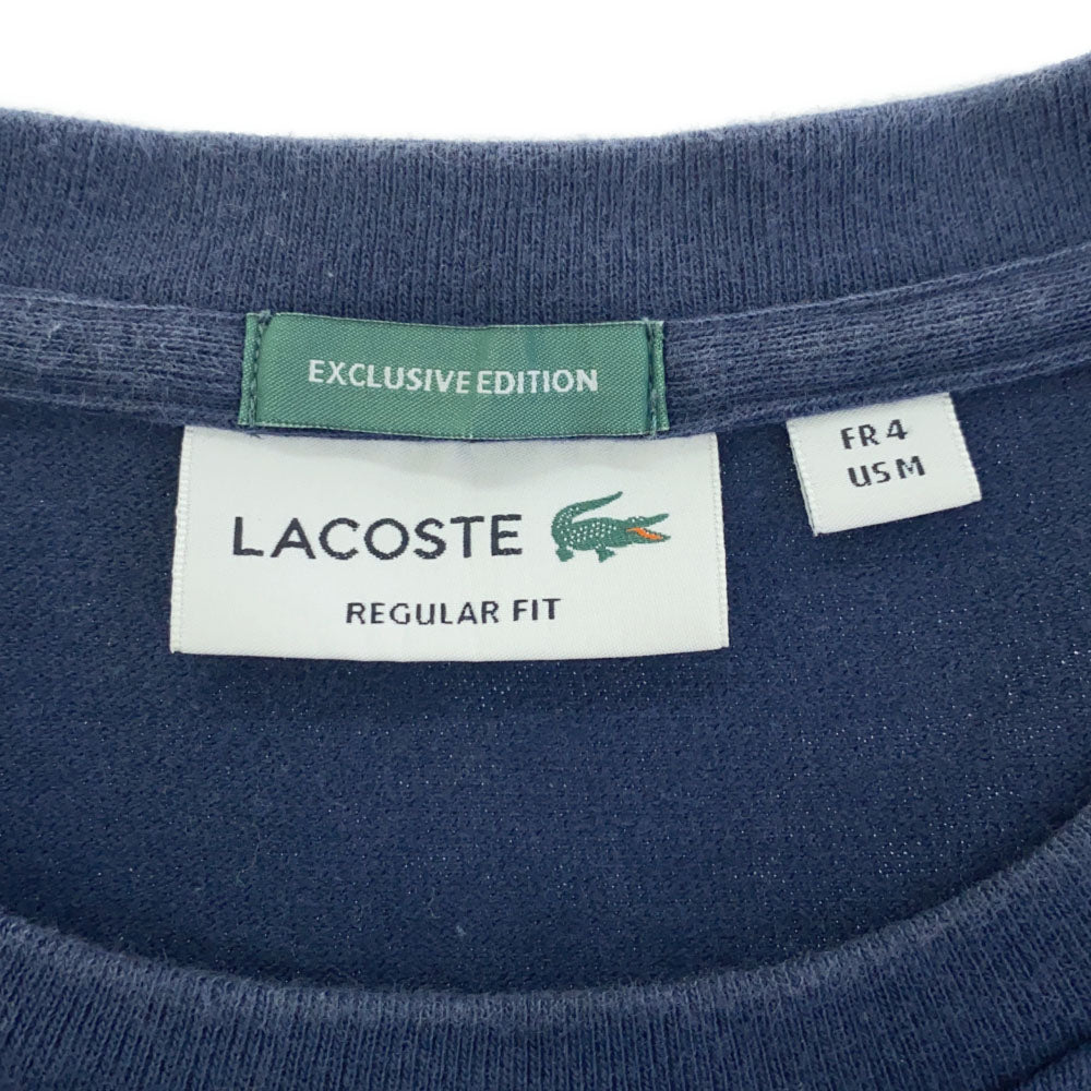 ラコステ 日本製 半袖 Tシャツ M ネイビー LACOSTE ポケT メンズ