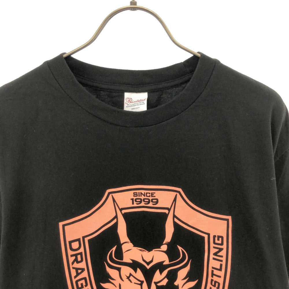 プリントスター dragongate japan pro-wrestling プリント 半袖 Tシャツ M ブラック Printstar プロレス メンズ