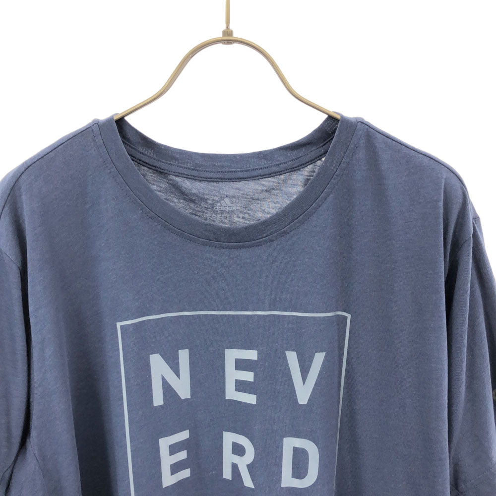 アディダス プリント 半袖 Tシャツ XO ネイビー系 adidas Tシャツ メンズ