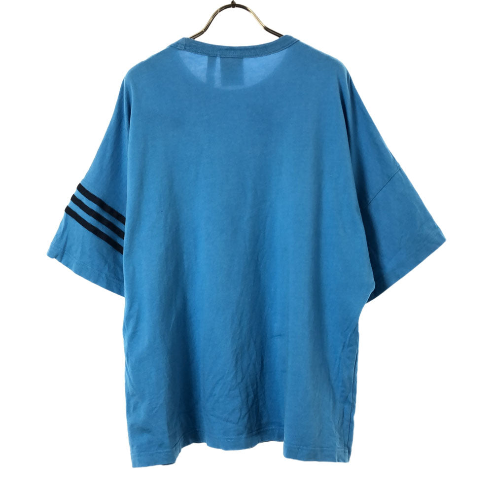 アディダス トレフォイルロゴ 半袖 Tシャツ L ブルー系 adidas メンズ