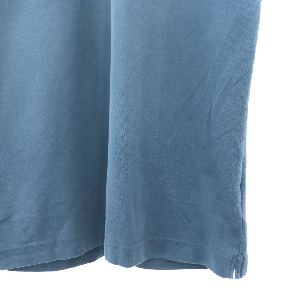 NIKE ナイキ ゴルフ 半袖 ポロシャツ L ブルー系 鹿の子地 DRI-FIT メンズ