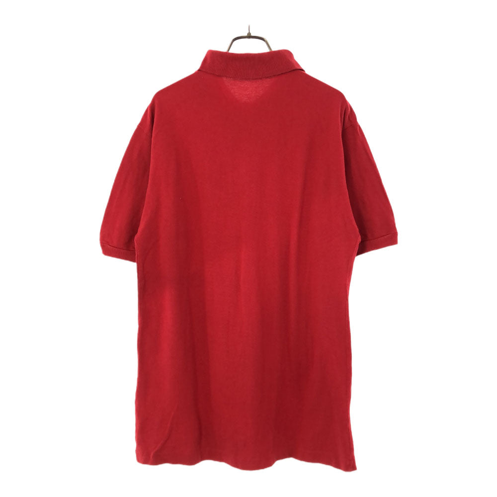 フレッドペリー 半袖 ポロシャツ 42 レッド FRED PERRY 鹿の子 メンズ