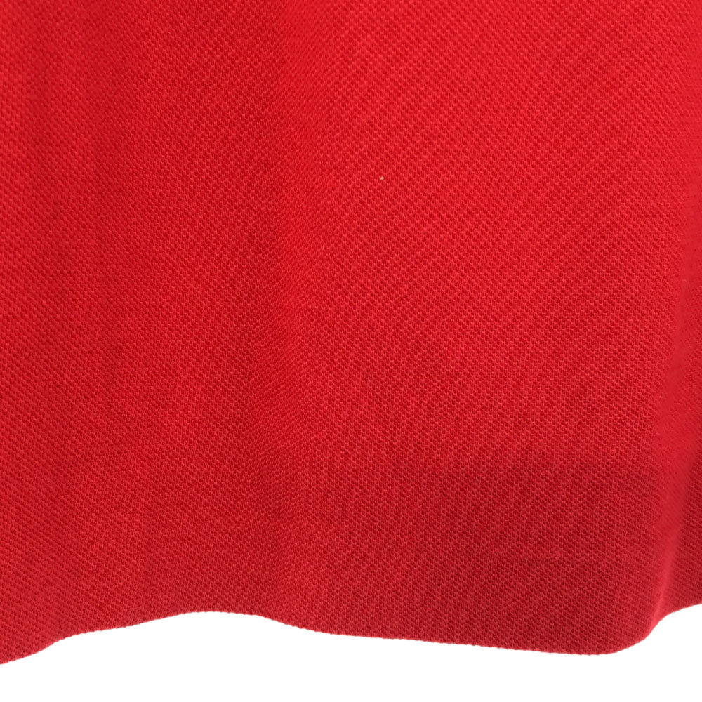 フレッドペリー 半袖 ポロシャツ 42 レッド FRED PERRY 鹿の子 メンズ