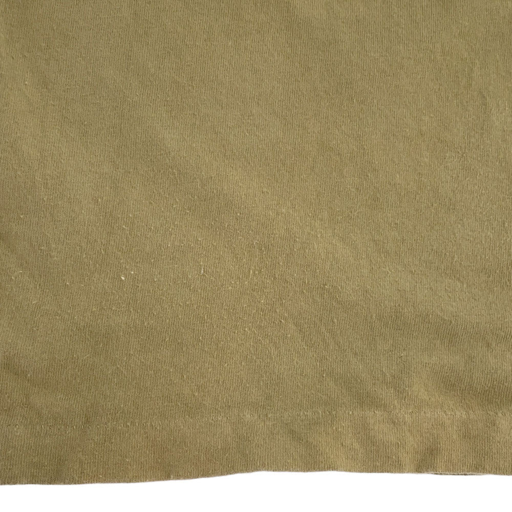 ALORE アローレ 90s USA製 プリント 半袖 Tシャツ S カーキ オールド ヴィンテージ メンズ