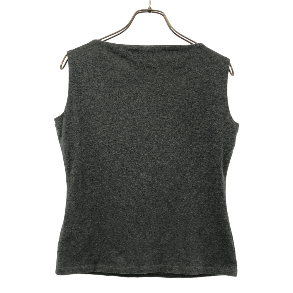 ナラカミーチェ イタリア製 ノースリーブ レース カットソー グレー NARACAMICIE レディース