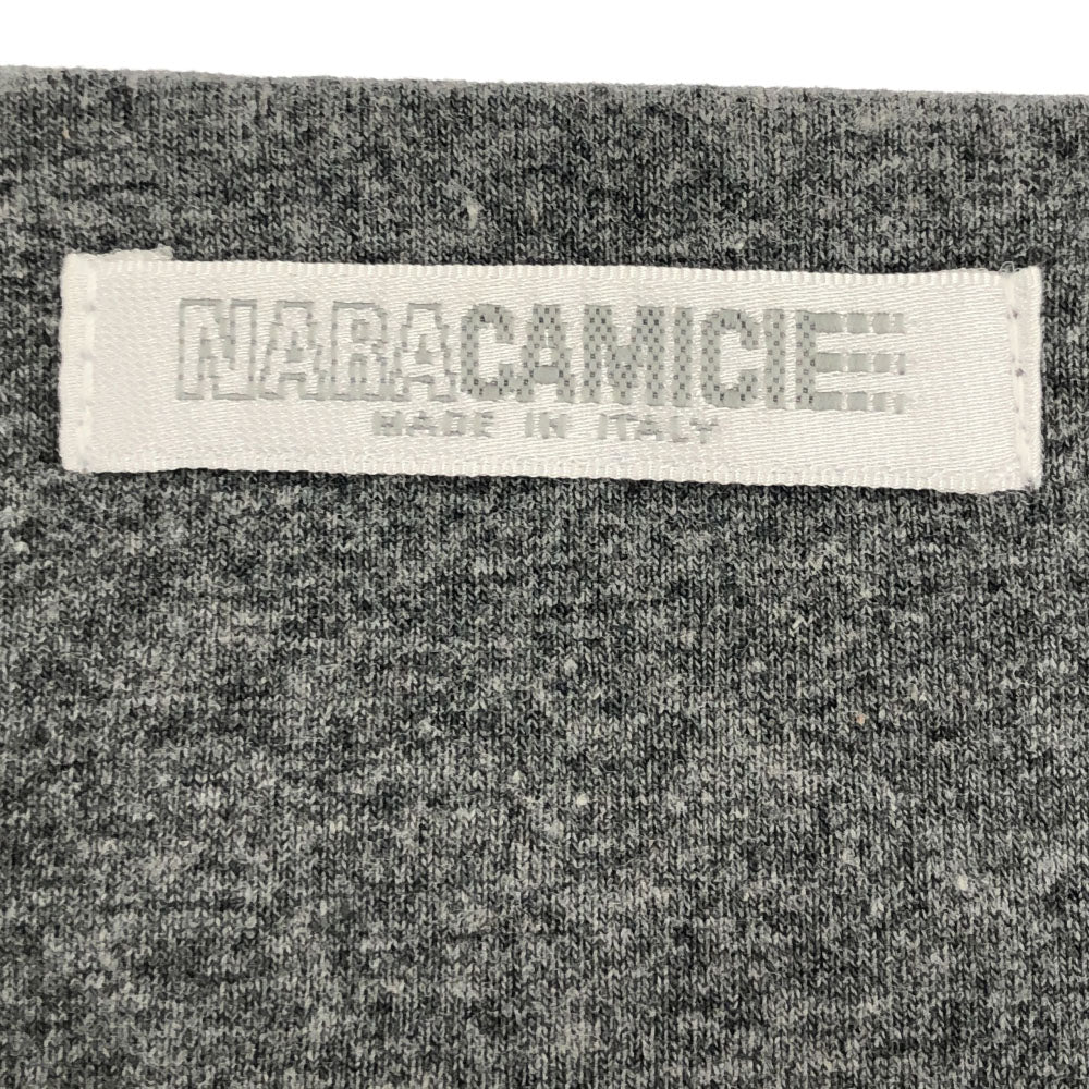 ナラカミーチェ イタリア製 ノースリーブ レース カットソー グレー NARACAMICIE レディース