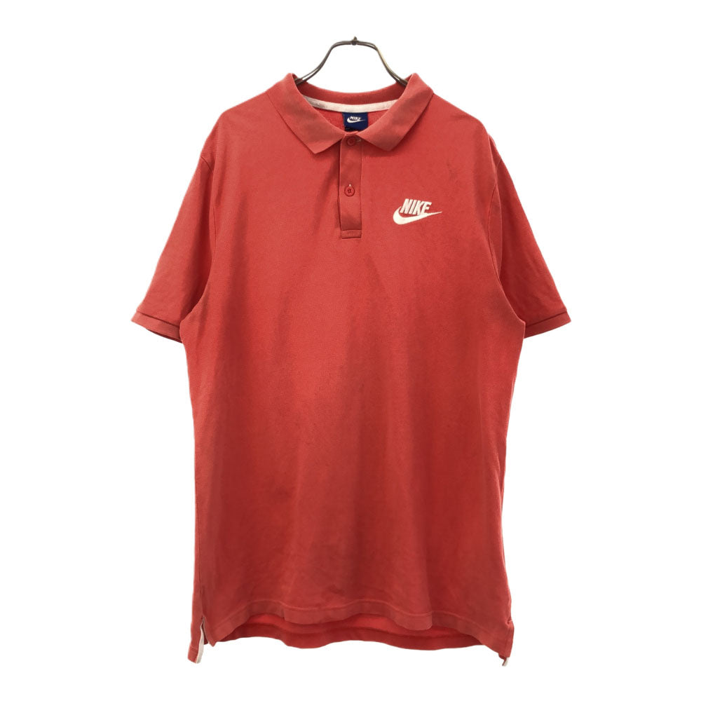 ナイキ 半袖 ポロシャツ XL ピンク系 NIKE 鹿の子地 メンズ