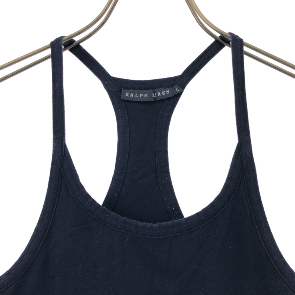 ラルフローレン 日本製 ボーダー キャミソール L ネイビー×ホワイト RALPH LAUREN レディース