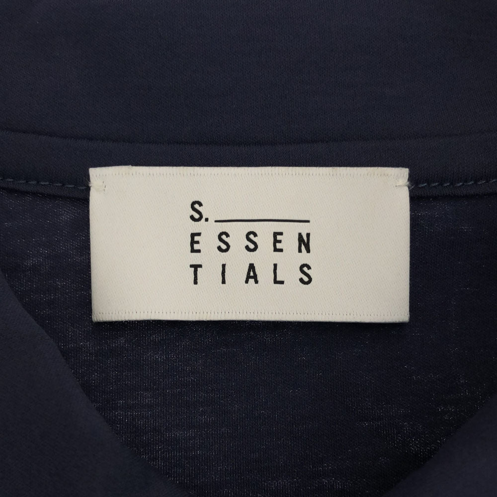 S.ESSENTIALS エスエッセンシャルズ 日本製 三陽商会 半袖 ポロシャツ 50 ブルー系 メンズ